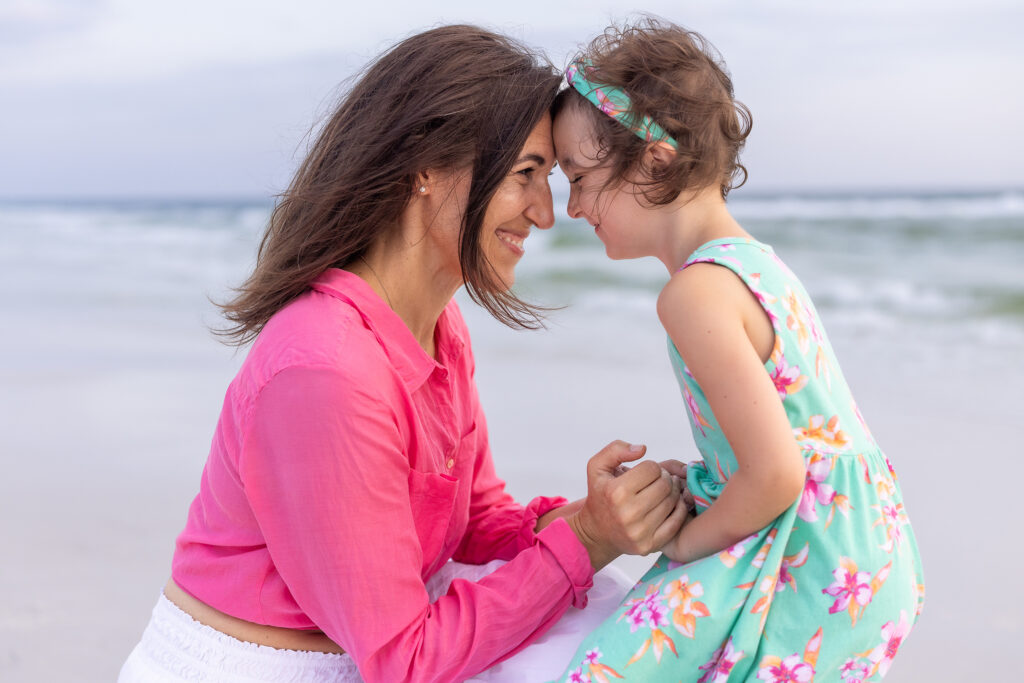 Mother and daughter during a 30A family photo session